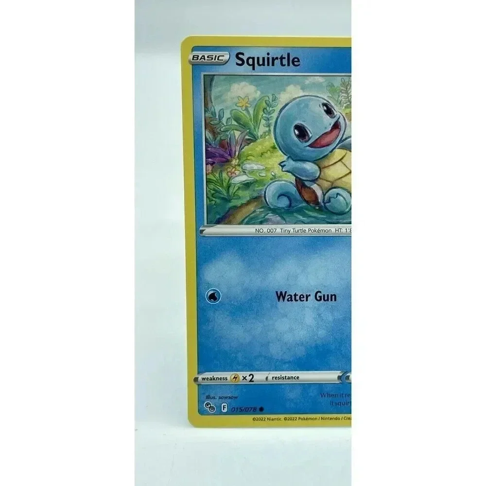 Squirtle 015/078 Stamped Pokémon GO‎ Non-Holo Pokémon TCG Mint Unplayed